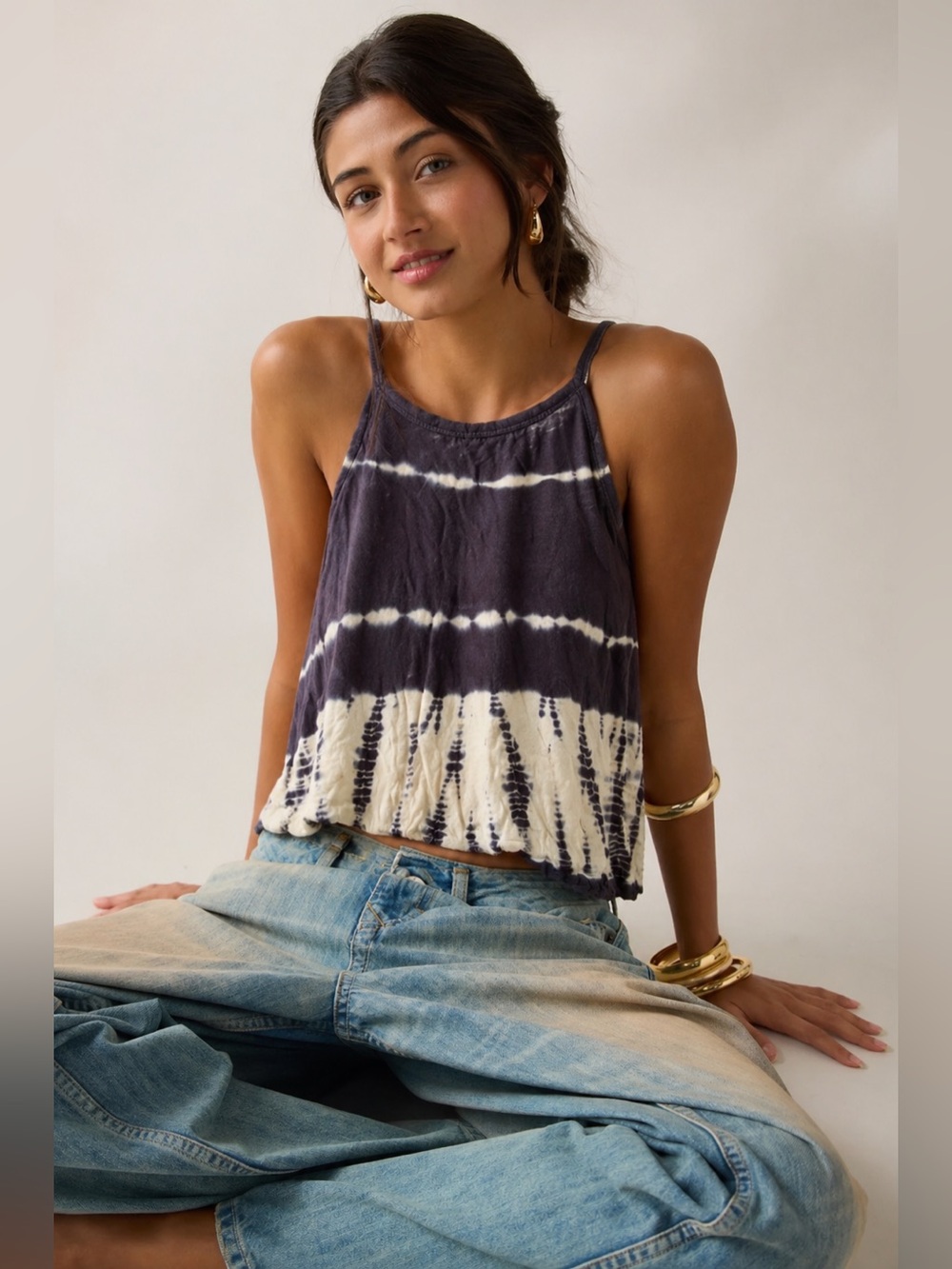 Free People We The Free Tie-Dye Sleeveless Top